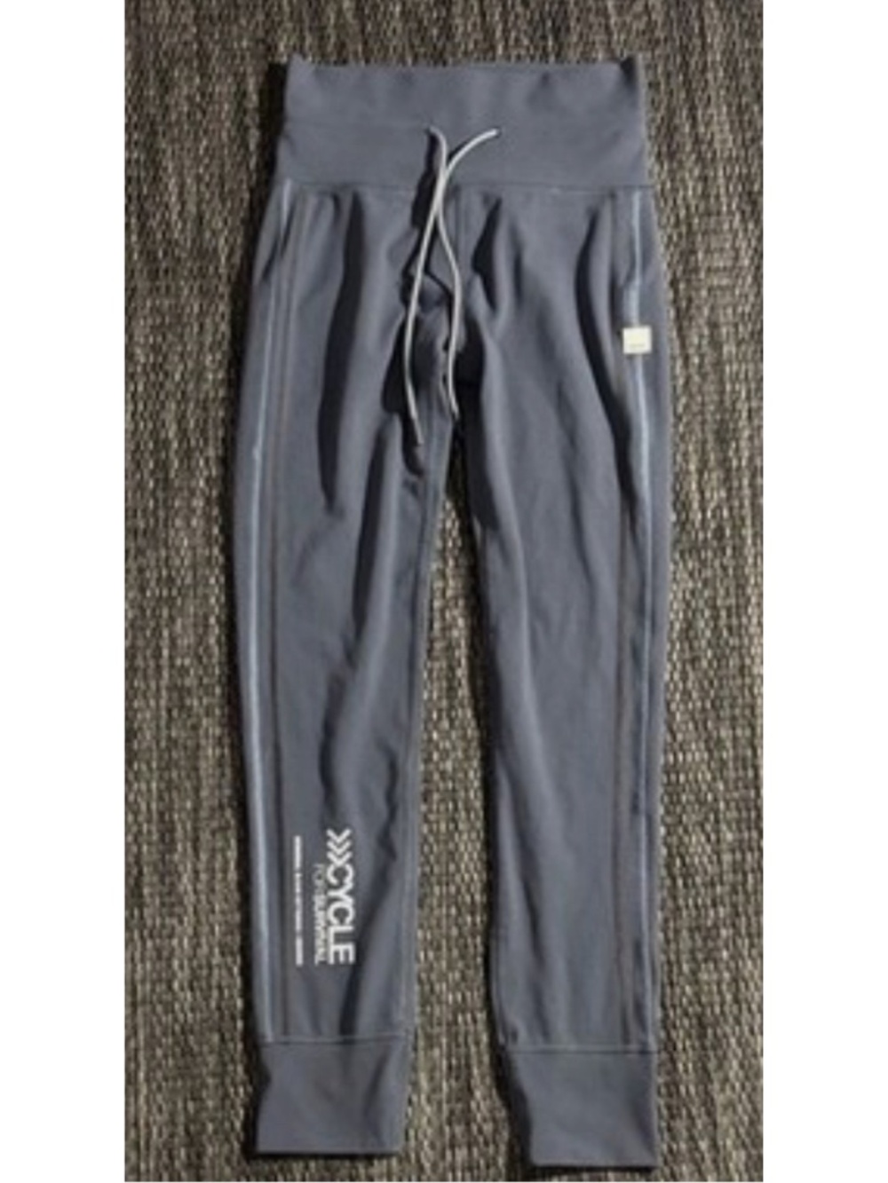 VUORI CYCLE FOR SURVIVAL DAILY LEGGINGS XS GRAY BLUE EUC